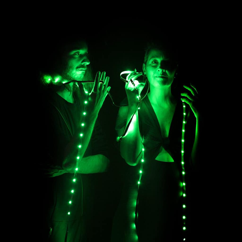 "Sis", the underground music duo from Italy: Francesco De Biasi and Mirka Valente - photo set for "The Killer in the Looking Glass" 2021 album -  new underground music, experimental music, trip-hop, alternative -  theDustRealm Music